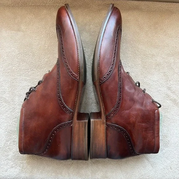 Cole Haan Liam Men 16 Brown Leather Wingtip Ankle Chukka Boot C11053 Boho